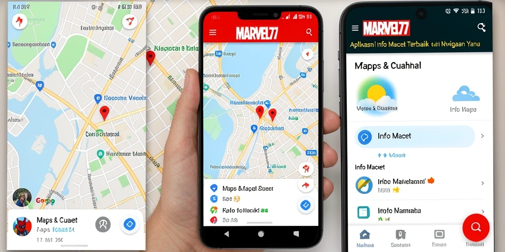 Tampilan antarmuka pengguna MARVEL77 yang informatif dan interaktif untuk Info Macet.