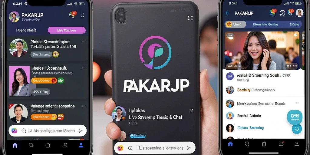 Tampilan antarmuka PAKARJP yang intuitif untuk Live Streaming.